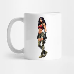 Latina Señorita with Gun Mug